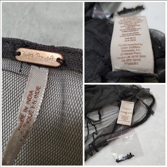 Free People Sheer Beaded Slip Dress S NWT - Picture 6 of 7